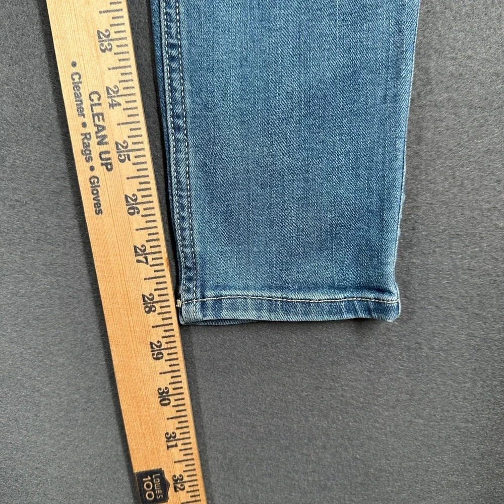 Hollister Jeans Womens 5R Blue Denim Classic Stretch High Rise Crop Super Skinny